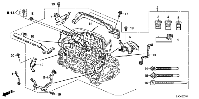 2013 Honda Ridgeline Engine Wire Harness Diagram
