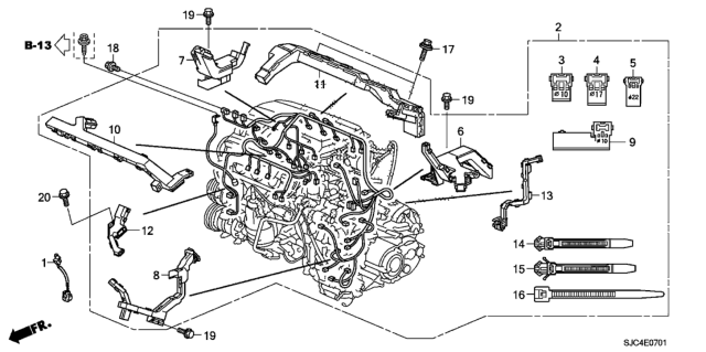 2010 Honda Ridgeline Engine Wire Harness Diagram