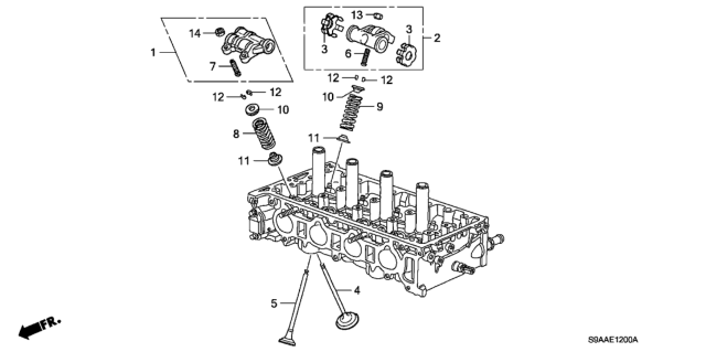 2006 Honda CR-V Valve - Rocker Arm Diagram