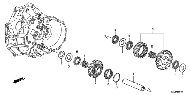 2015 Honda Accord Ring, Blocking (44Mc) Diagram for 23642-RAW-C01