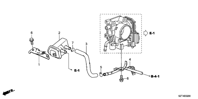 2011 Honda CR-Z Joint, Purge Diagram for 36166-RTW-003