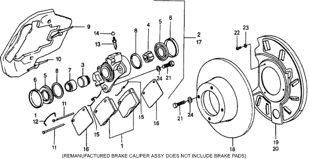 1979 Honda Civic 3 Door ** KL HMT Disk Brake Diagram
