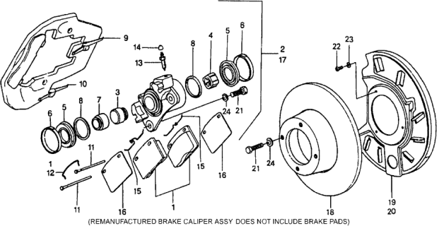 1978 Honda Civic Disk Brake Diagram