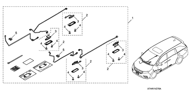 2022 Honda Odyssey Light Kit Diagram for 08V27-TVA-100R1