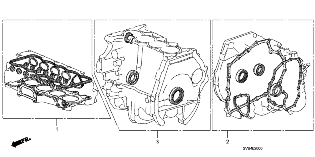 2010 Honda Civic Gasket Kit (1.8L) Diagram