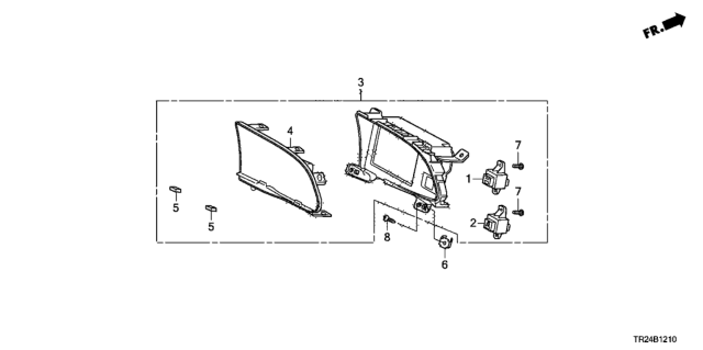 2013 Honda Civic Display Assy., Center (Tft)(Coo) Diagram for 78270-TR2-A11