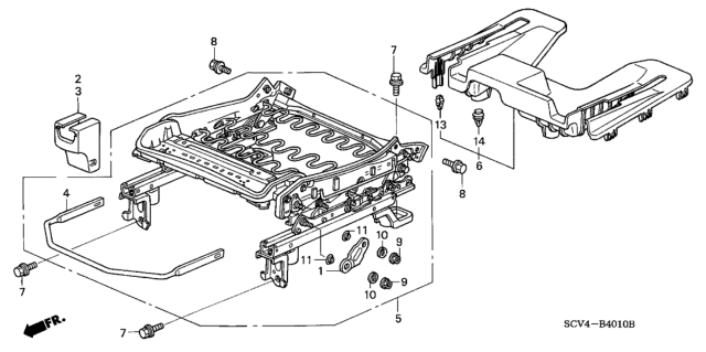 2005 Honda Element Cover, FR. Foot (Outer) *NH167L* (GRAPHITE BLACK) Diagram for 81193-SCV-A01ZA