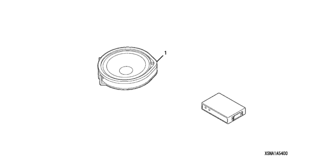 2008 Honda Civic 4 Door MX (HYBRID) KA CVT Bass System Kit Diagram