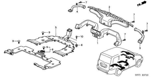 2004 Honda Pilot Duct Diagram