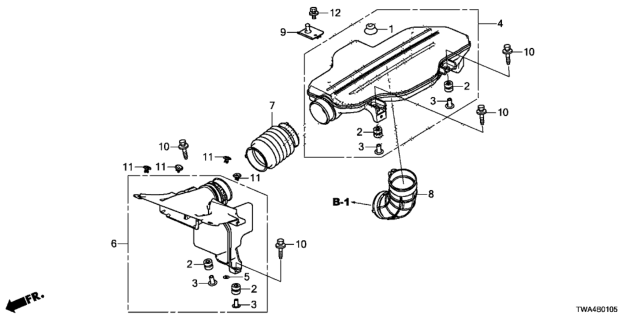 2019 Honda Accord Hybrid Resonator Chamber Diagram