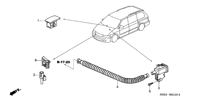 2004 Honda Odyssey A/C Sensor Diagram