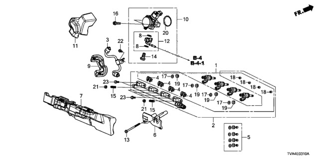 2018 Honda Accord Fuel Injector Diagram