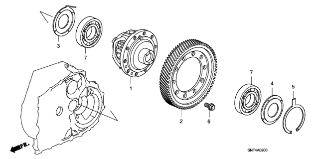 2009 Honda Civic Differential Diagram