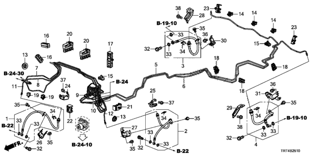 2019 Honda Clarity Fuel Cell Brake Lines Diagram