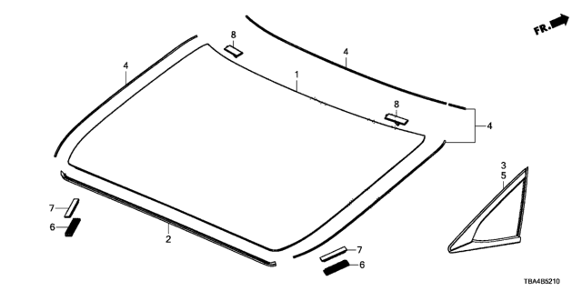 2017 Honda Civic Rear Windshield Diagram