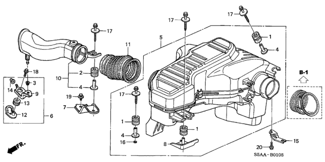 2004 Honda Civic Resonator Chamber Diagram