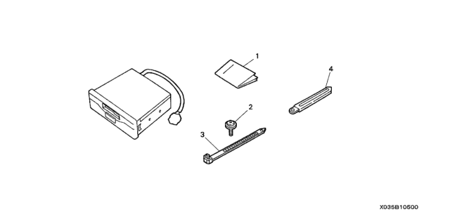 2011 Honda Element 5 Door LX (2WD) KA 5AT Cassette Player Diagram
