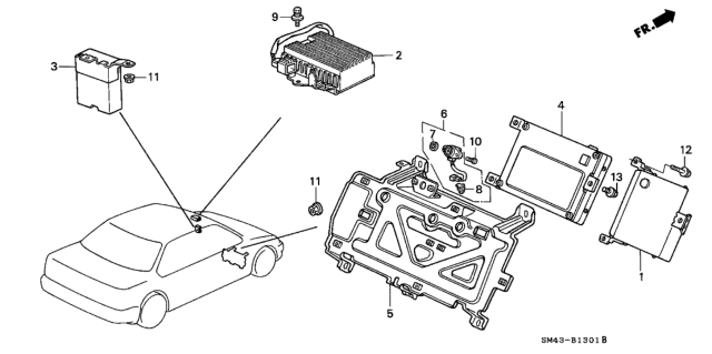 1990 Honda Accord Control Unit, AT (Denshi Giken) Diagram for 28100-PX4-932