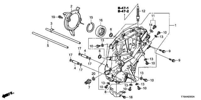 2019 Honda HR-V PLATE COMP, L. COVER Diagram for 21245-6G3-004