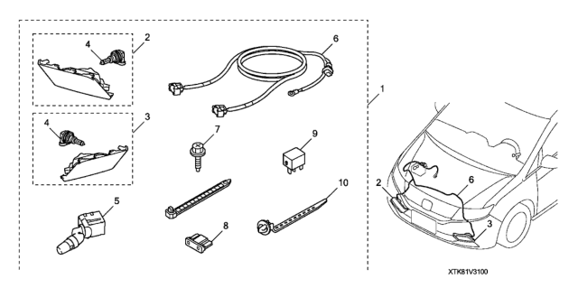 2013 Honda Odyssey Foglight Diagram