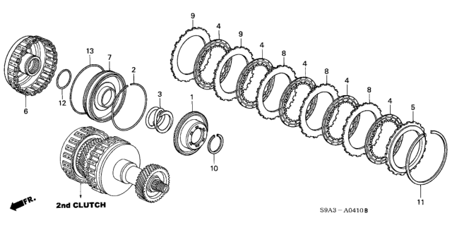 2003 Honda CR-V AT Clutch (2nd) Diagram