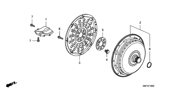 2010 Honda Civic 4 Door GX KA 5AT Torque Converter Diagram