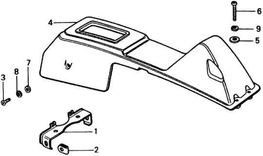 1977 Honda Civic Hmt Center Console Diagram