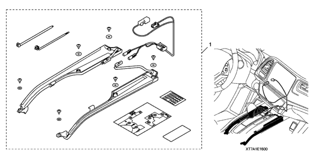 2019 Honda HR-V 5 Door EX (AWD CELAYA) KA CVT Center Console Illumination Diagram