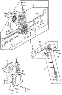 1985 Honda Accord AT Main Valve Body  - Regulatorvalve Diagram