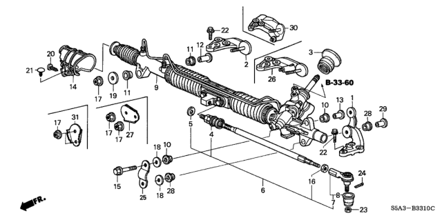 2003 Honda Civic Washer, Plain (10MM) Diagram for 90506-S5A-900