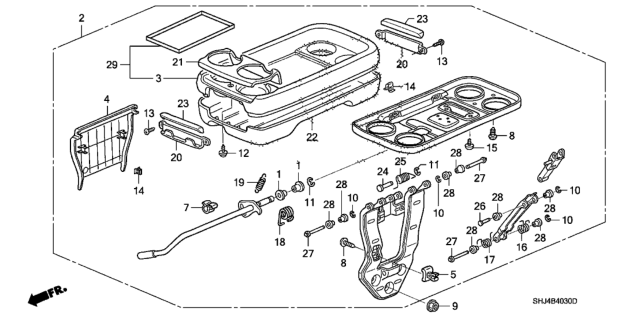 2006 Honda Odyssey Holder B Diagram for 81192-SHJ-A51