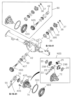 1996 Honda Passport Washer, Thrust Diagram for 8-97084-418-0