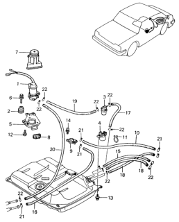 1983 Honda Civic Fuel Pump - Fuel Strainer Diagram