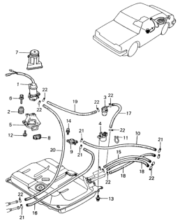 1983 Honda Civic Filter, Fuel (Tokyo Roki) Diagram for 16900-SA0-901