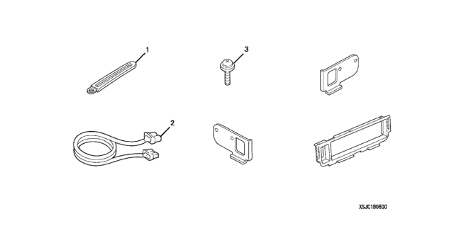 2008 Honda Ridgeline 4 Door RTS KA 5AT MP3 Player Attachment Diagram