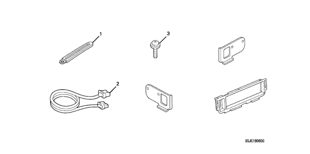 2008 Honda Ridgeline Attachment, Player (Mp3) Diagram for 08B06-SJC-100