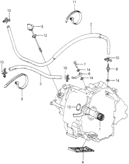 1981 Honda Civic 5 Door ** KL HMT HMT Oil Cooler Hose - Oil Strainer Diagram