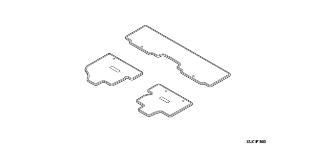 2008 Honda Ridgeline Floor Carpet Diagram