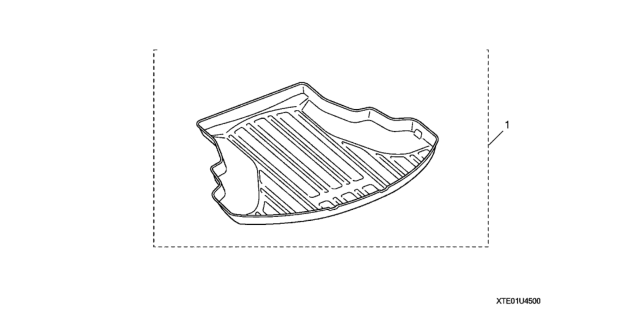 2010 Honda Accord 2 Door LX-S KA 5MT Trunk Tray Diagram