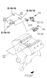 2001 Honda Passport Solenoid, Vacuum Control B Diagram for 8-97228-082-1