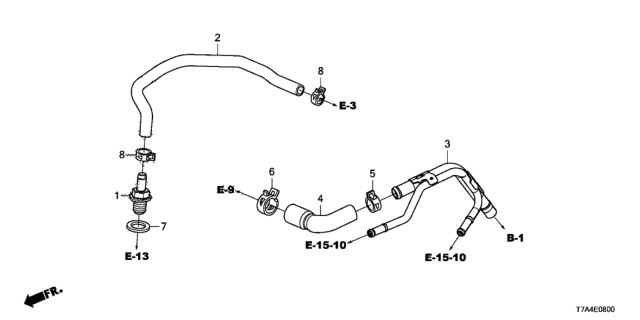 2020 Honda HR-V Breather Tube Diagram