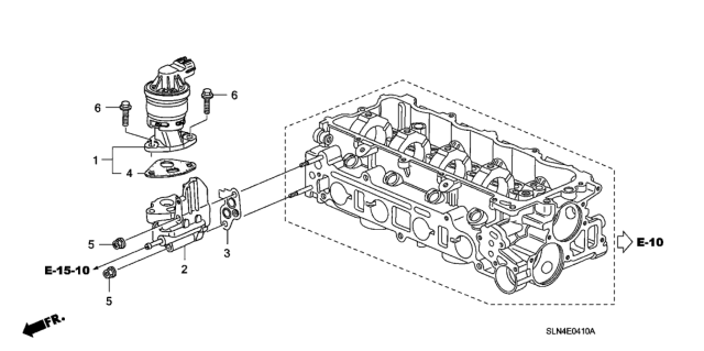 2008 Honda Fit 5 Door BASE KA 5MT EGR Valve Diagram