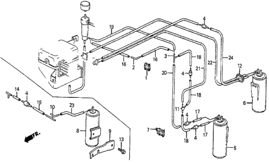 1984 Honda Prelude Tank, Surge Diagram for 36351-PC7-660