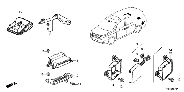 2012 Honda Odyssey BSI Unit Diagram