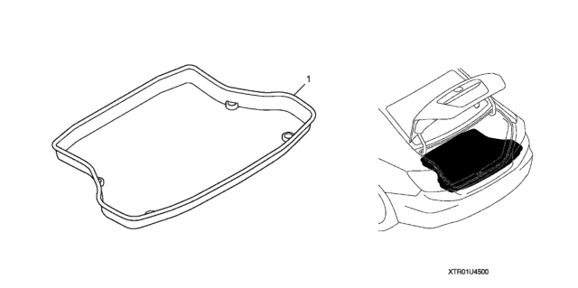 2012 Honda Civic Trunk Tray Diagram