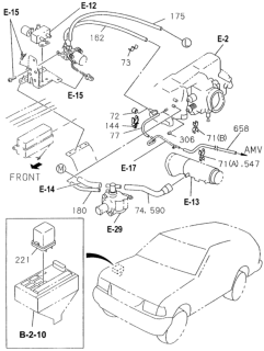 1994 Honda Passport Relay, Main (Brown) Diagram for 8-94232-223-0