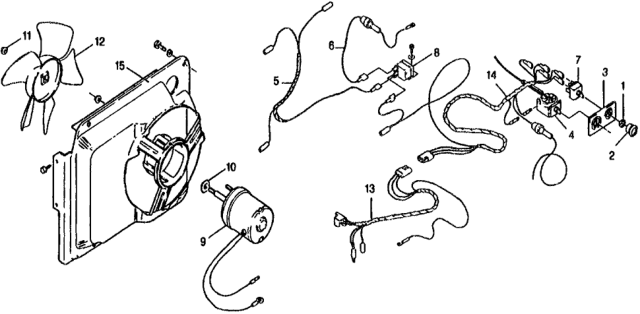 1975 Honda Civic Wire Harness, Relay (Fused) Diagram for 00091-31144