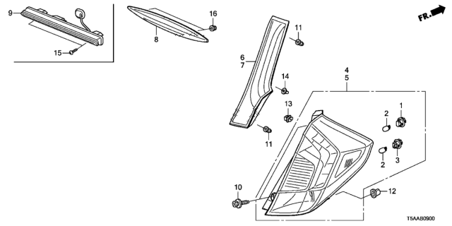 2020 Honda Fit Taillight Diagram