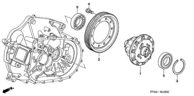 2008 Honda Civic Differential (2.0L) Diagram