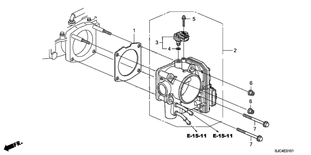 2013 Honda Ridgeline Throttle Body Diagram